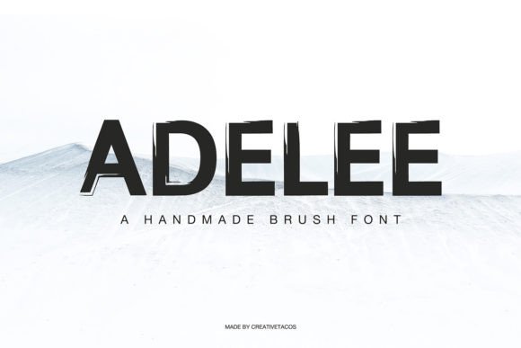 Adelee Handwritten Display Font for Bold, Friendly Campaigns