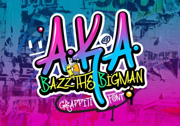 Aka Graffiti Display Font for Bold Brand Identity