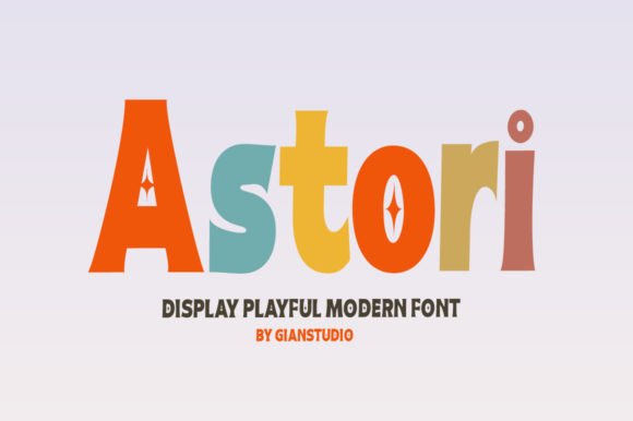 Astori Display Font for Joyful Digital Branding