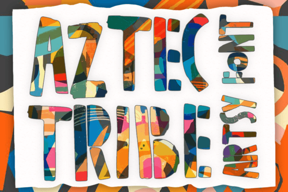 Aztec Tribe Font for Whimsical Branding & Creative Business Design