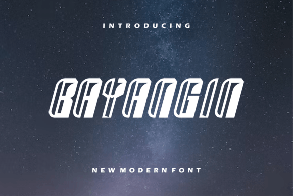 Bayangin Display Font for Crafters & Printable Sellers