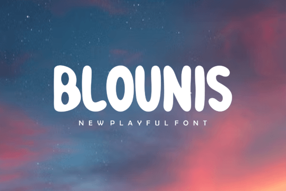 Blounis: A Bold, Rounded Display Font for Modern Web Brands