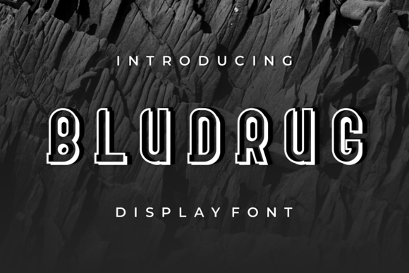 Bludrug: A Bold Display Font for Editorial Design