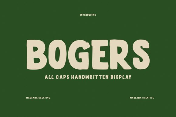 Bogers: A Confident Handwritten Display Font for Scroll-Stopping Campaigns