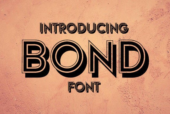 Bond Font: A Retro-Style Display Font for Stylish Branding