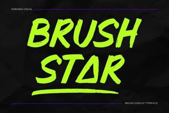 Brush Star Display Font for Modern Branding