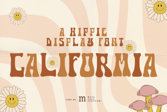 Califormia: A Playfully Nostalgic Display Font for Small Business Branding