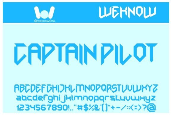 Captain Pilot: A Techno-Sci-Fi Display Font for Bold Brand Identity