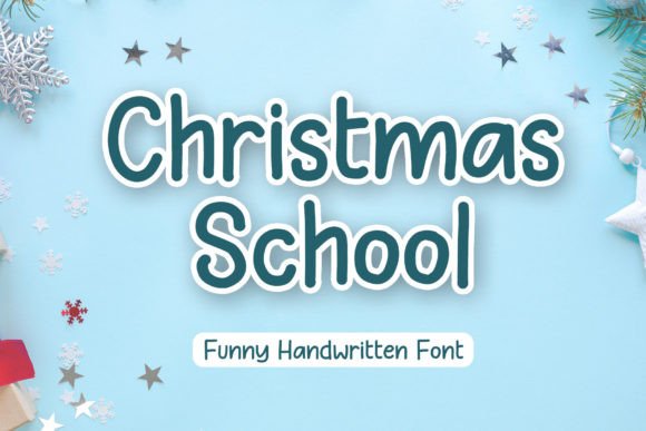 Christmas School Display Font for Elegant Digital Branding