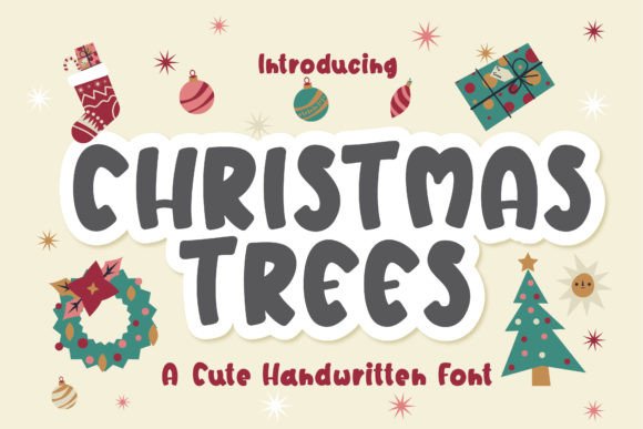 Christmas Trees Font: A Handwritten Display Font for Warm, Human Branding