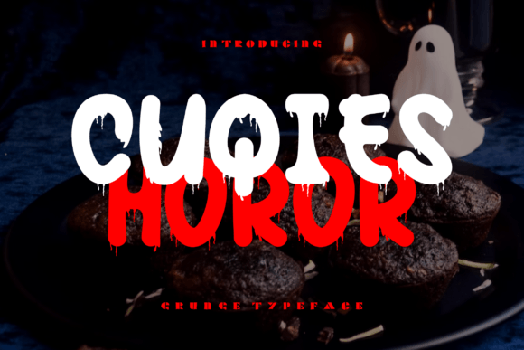Cuqies Horor: A Drippy Display Font for Spooky Editorial Design