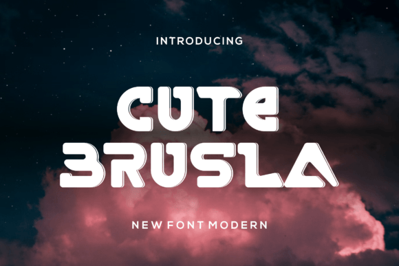 Cutebrusla: A Playful, Professional Display Font