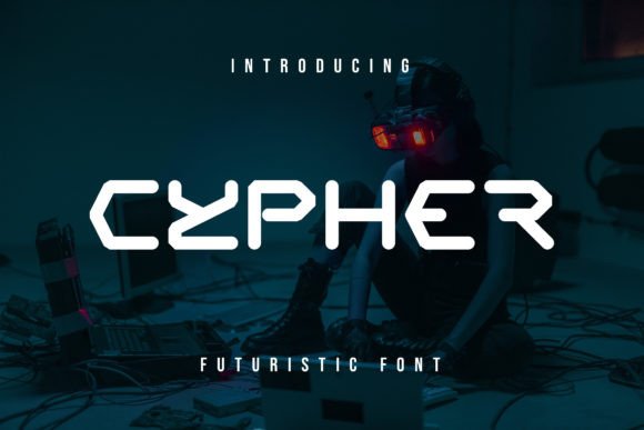 Cypher Display Font for Futuristic Brand Campaigns