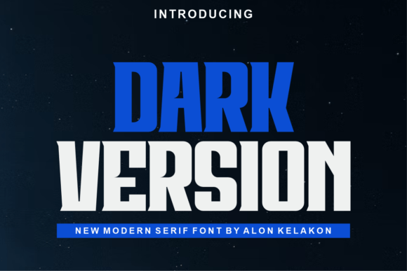 Dark Version Font: Bold Display Typeface for Modern Branding