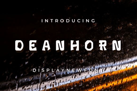 Dean Horn Display Font for Editorial Design