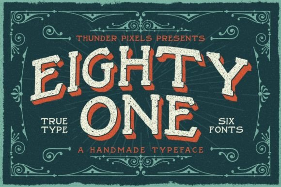 Eighty One Vintage Display Font for Small Business Branding