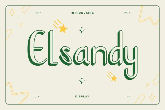Elsandy Handwritten Display Font for Timeless Branding