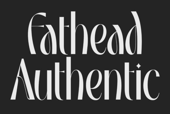 Fathead Authentic Font for Modern Branding & Display Design
