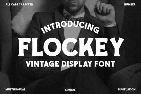 Flockey Vintage Typeface for Handmade Creators
