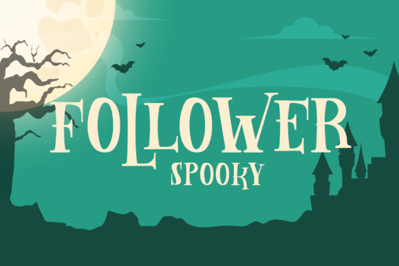 Follower Spooky: A Playful Scary Display Font for Branding