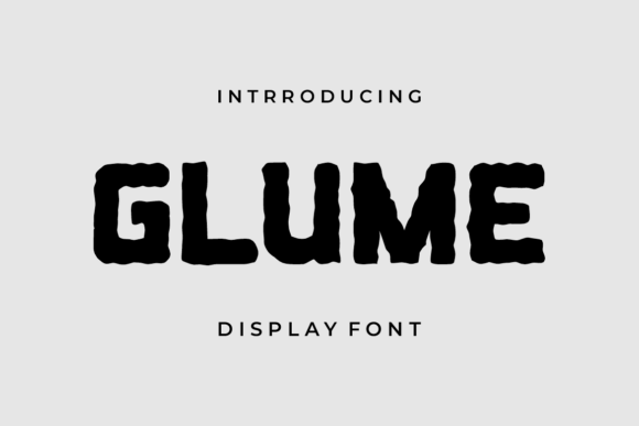 Glume: A Fun and Quirky All-Caps Display Font