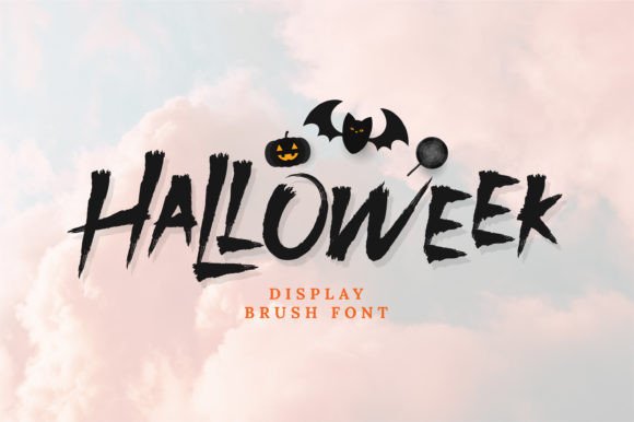 Halloweek: A Spooky Brush Display Font for Scroll-Stopping Campaigns