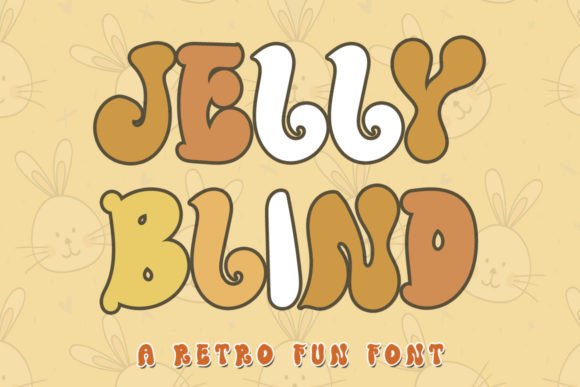 Jelly Blind Display Font for Modern Digital Branding