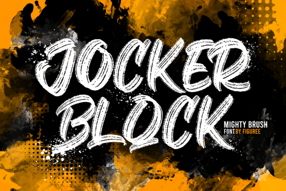 Jocker Block: A Natural Hand-Drawn Brush Font for Standout Branding