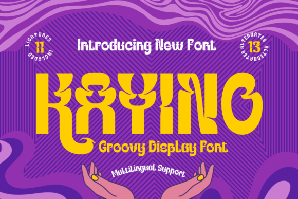 Kayino: A Psychedelic-Inspired Display Font for Bold Branding