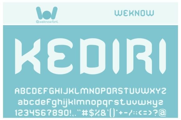Kediri: A Joyful Display Font for Editorial Design