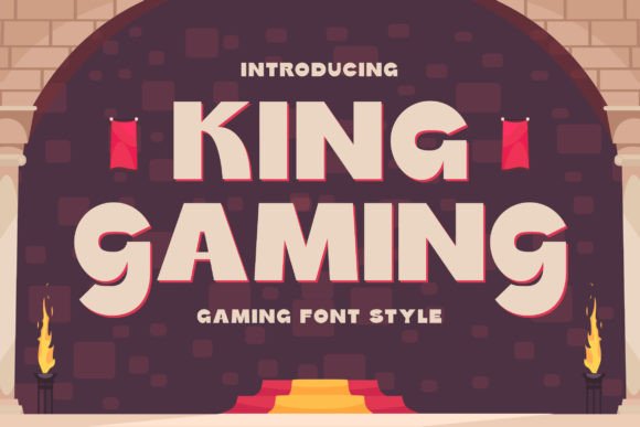 King Gaming: The Ultimate Adventure Display Font