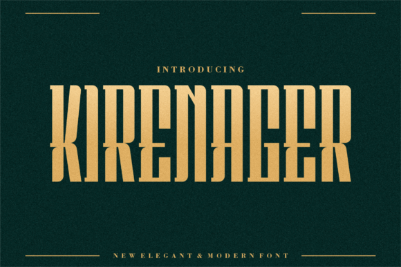 Kirenager Display Font for Small Business Branding