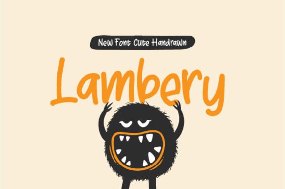 Lambery Handwritten Display Font for Whimsical Campaigns