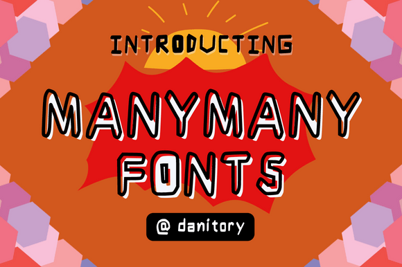 Manymany Display Font for Bold, Fun Branding Projects