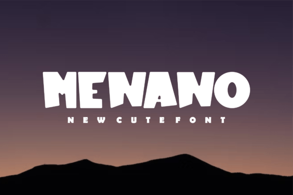 Menano: A Chubby Display Font That Makes Your Brand Feel Beautiful and Modern