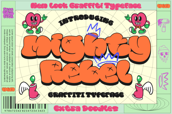 Mighty Rebel: A Bold, Groovy Display Font for Modern Design