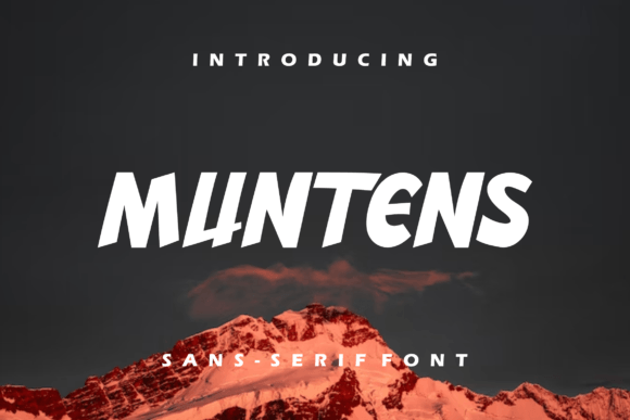 Muntens: A Modern Display Font for Elegant Digital Branding