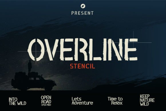 Overline Stencil: A Display Font That Anchors Calm Editorial Moments