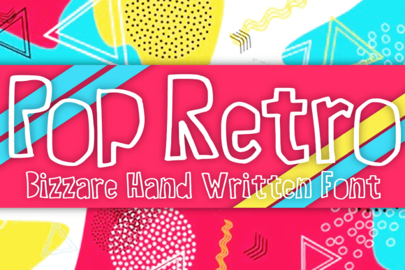 Pop Retro Font: Sketchy, Funky Display Fonts for Handmade Brands