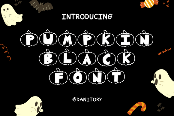 Pumpkin Black Display Font for Cozy Fall Web Design