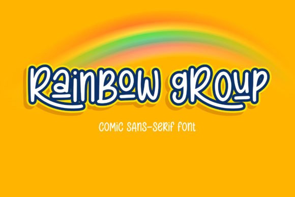 Rainbow Group Display Font for Scroll-Stopping Visuals