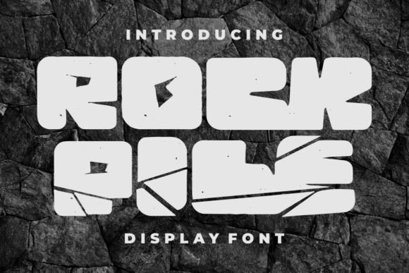 Rock Pile: A Bold Display Font for Editorial Impact