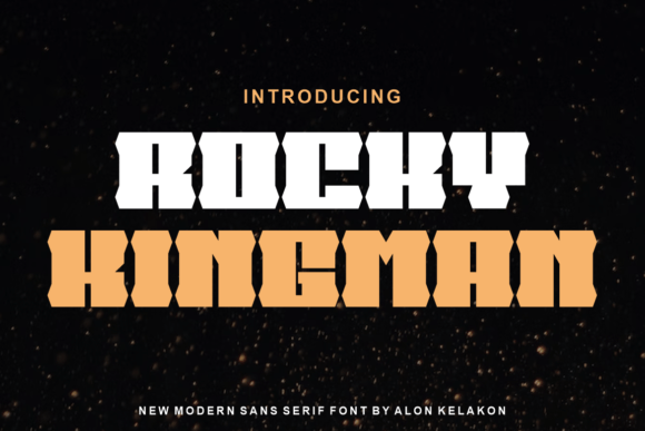 Rocky Kingman Display Font for Handmade Creators