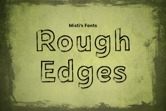 Rough Edges Spooky Outline Font for Halloween & Shop Branding