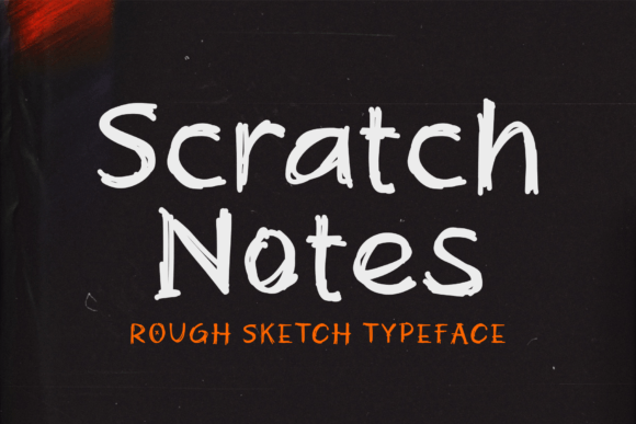 Scratch Note: A Handwritten Display Font for Authentic Branding