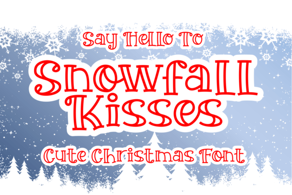 Snowfall Kisses Font: A Cozy Winter Display Typeface for Makers