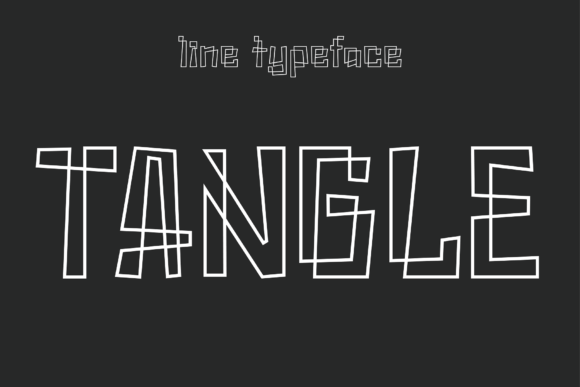 Tangle: A Striking Line Art Display Font
