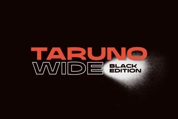 Taruno Wide Black: A Bold Display Font for Campaign-Ready Headlines