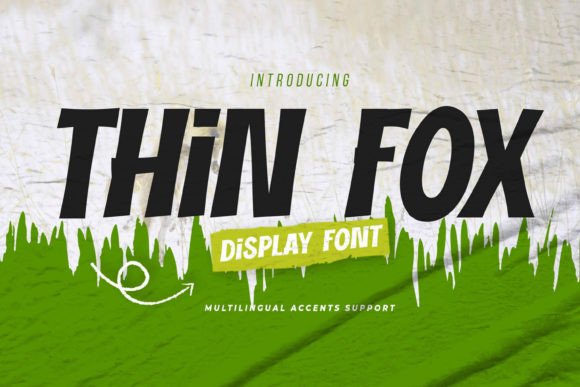 Thin Fox Display Font for Bold, Elegant Campaign Headlines