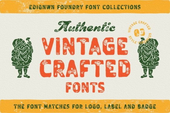 Vintage Crafted Font for Bold, Nostalgic Branding